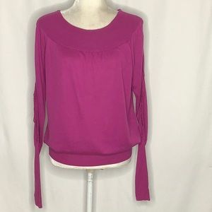 Free People Long Sleeve Purple Pink Sweater Size S
